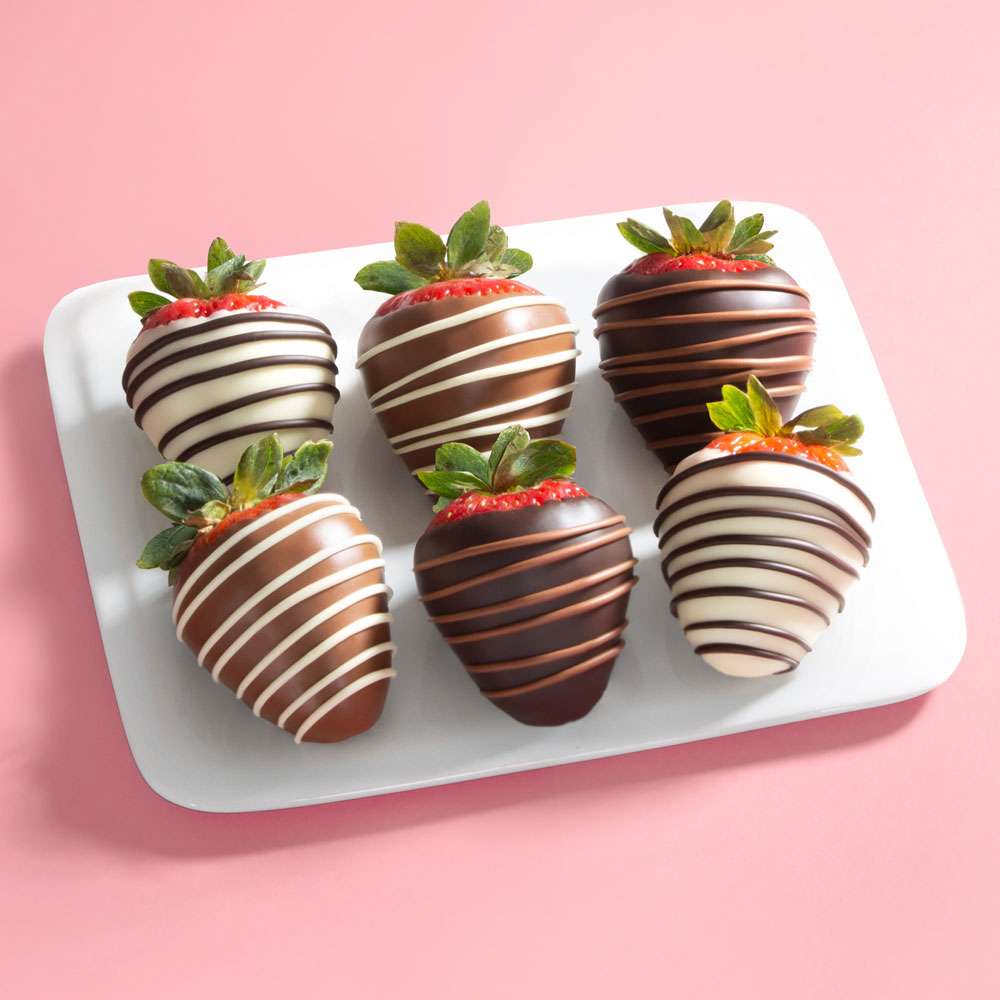 Image of 6pc Chocolate Dipped Strawberries