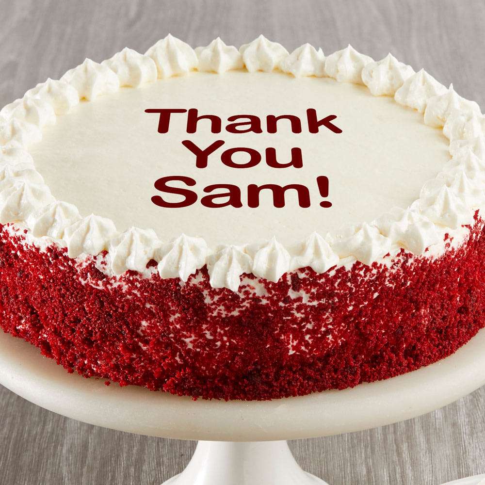 Image of Personalized Red Velvet Chocolate Cake