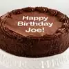 Zoomed in Image of Personalized 10-inch Chocolate Cake