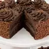 Zoomed in Image of Chocolate Truffle Cake