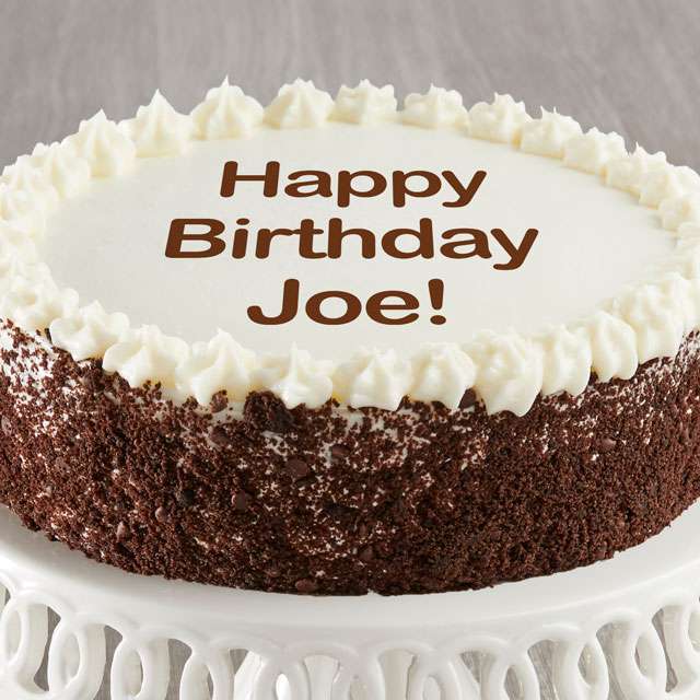 Image of Personalized Chocolate and Vanilla Cake