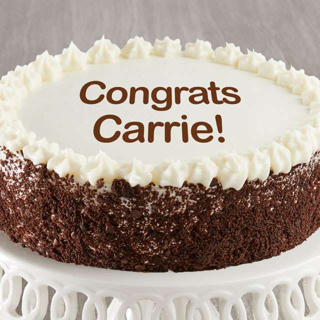 image of Personalized Chocolate and Vanilla Cake