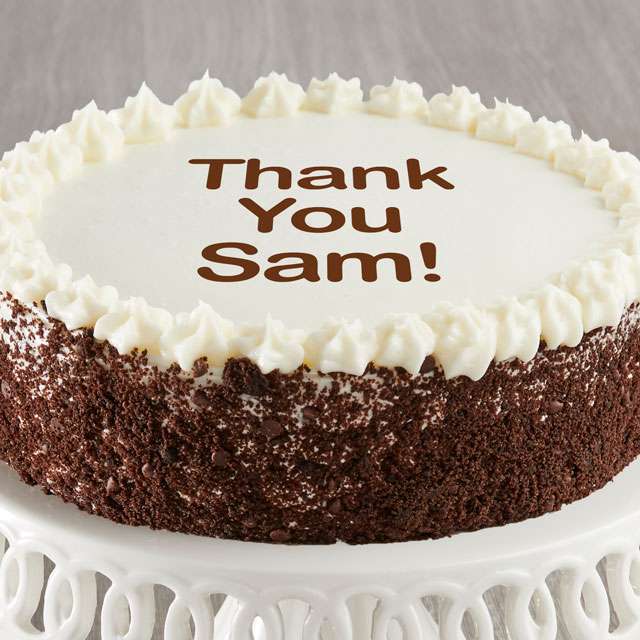 image of Personalized Chocolate and Vanilla Cake