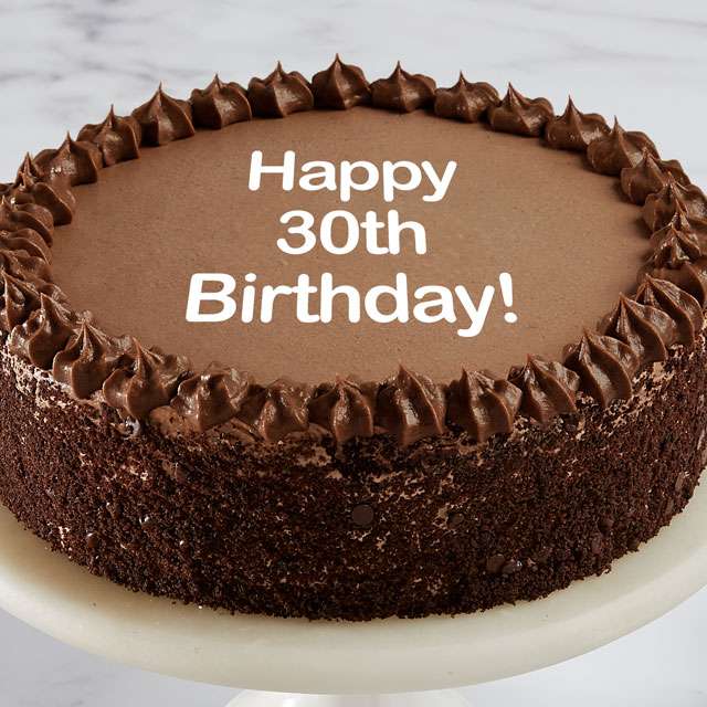 Image of Happy 30th Birthday Double Chocolate Cake