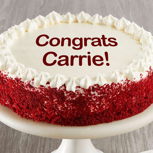 image of Personalized Red Velvet Chocolate Cake