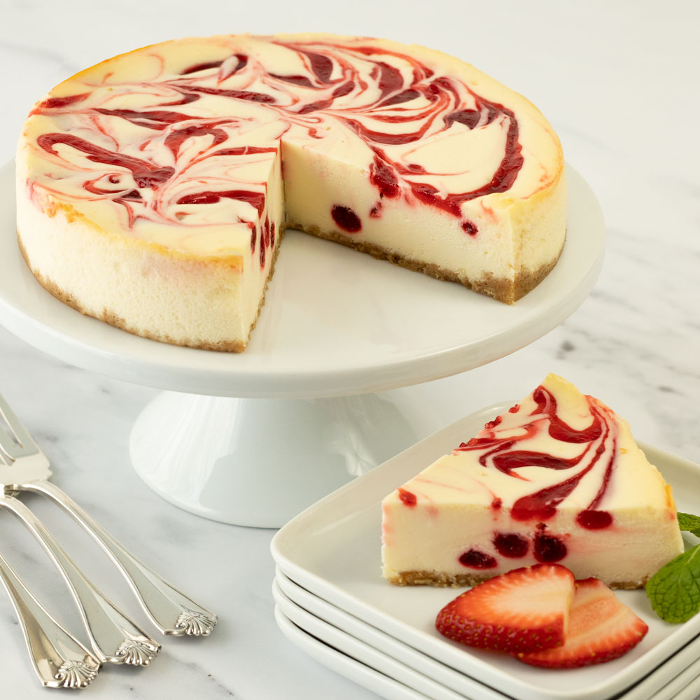  Strawberry Swirl Cheesecake