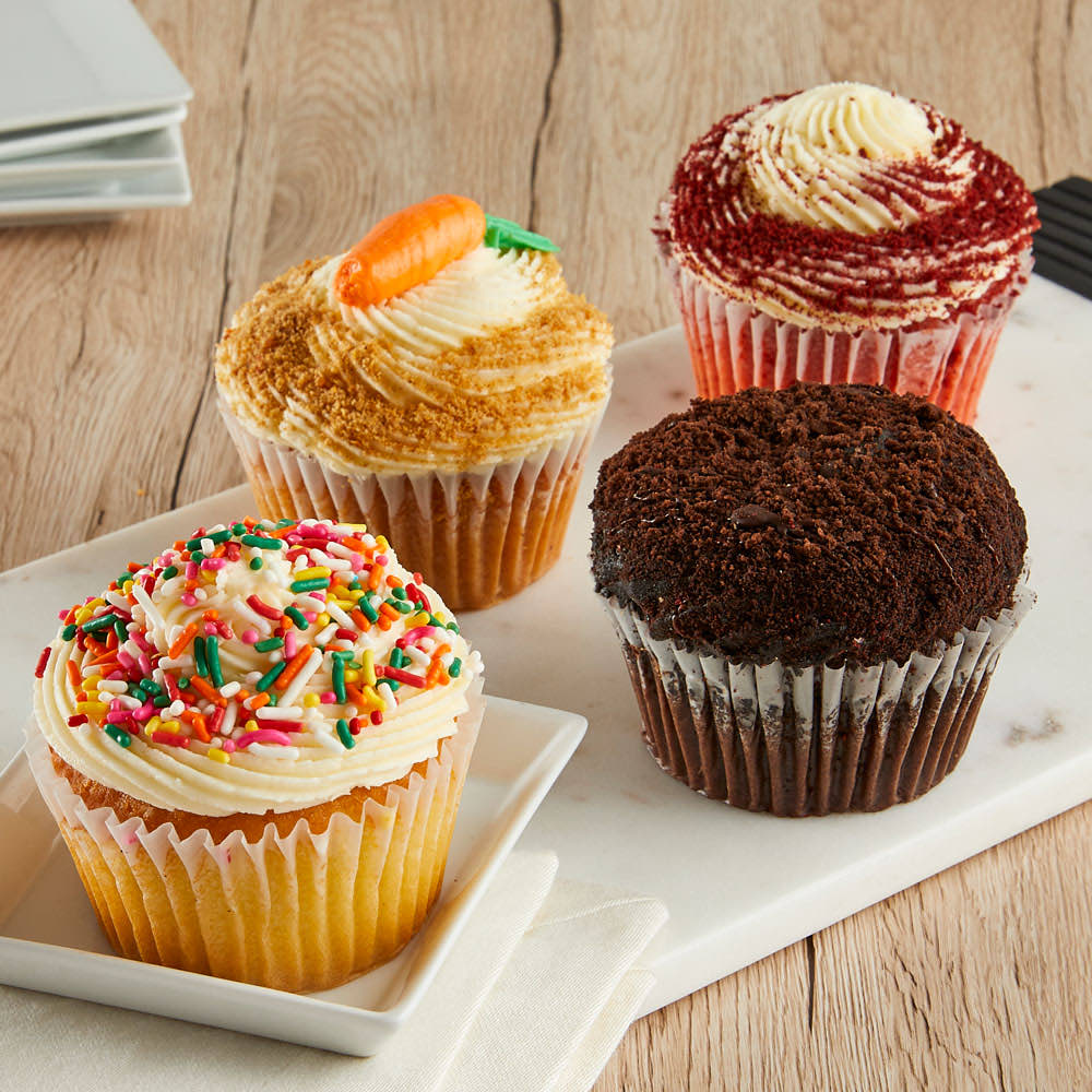  4pc Jumbo Cupcake Favorites