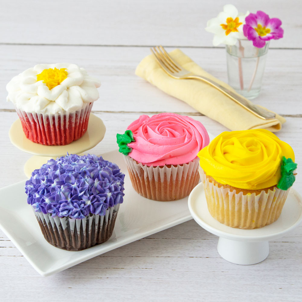  JUMBO Flower Cupcakes