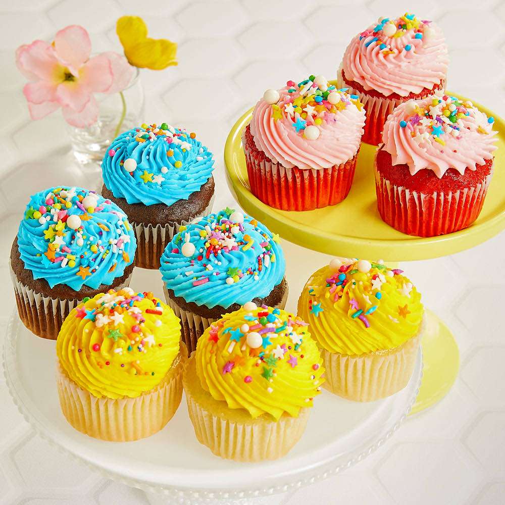 Image of 9pc Birthday Celebration Cupcakes