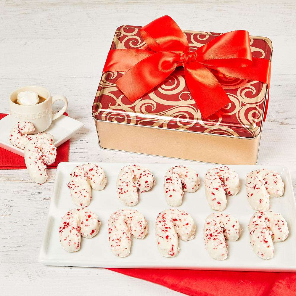 Image of Candy Cane Cookie Tin