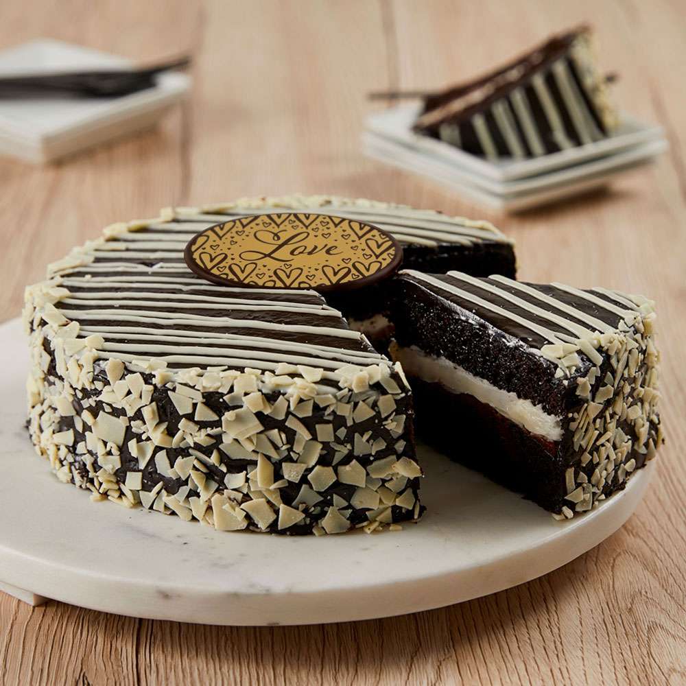 Image of Black and White Mousse Cake