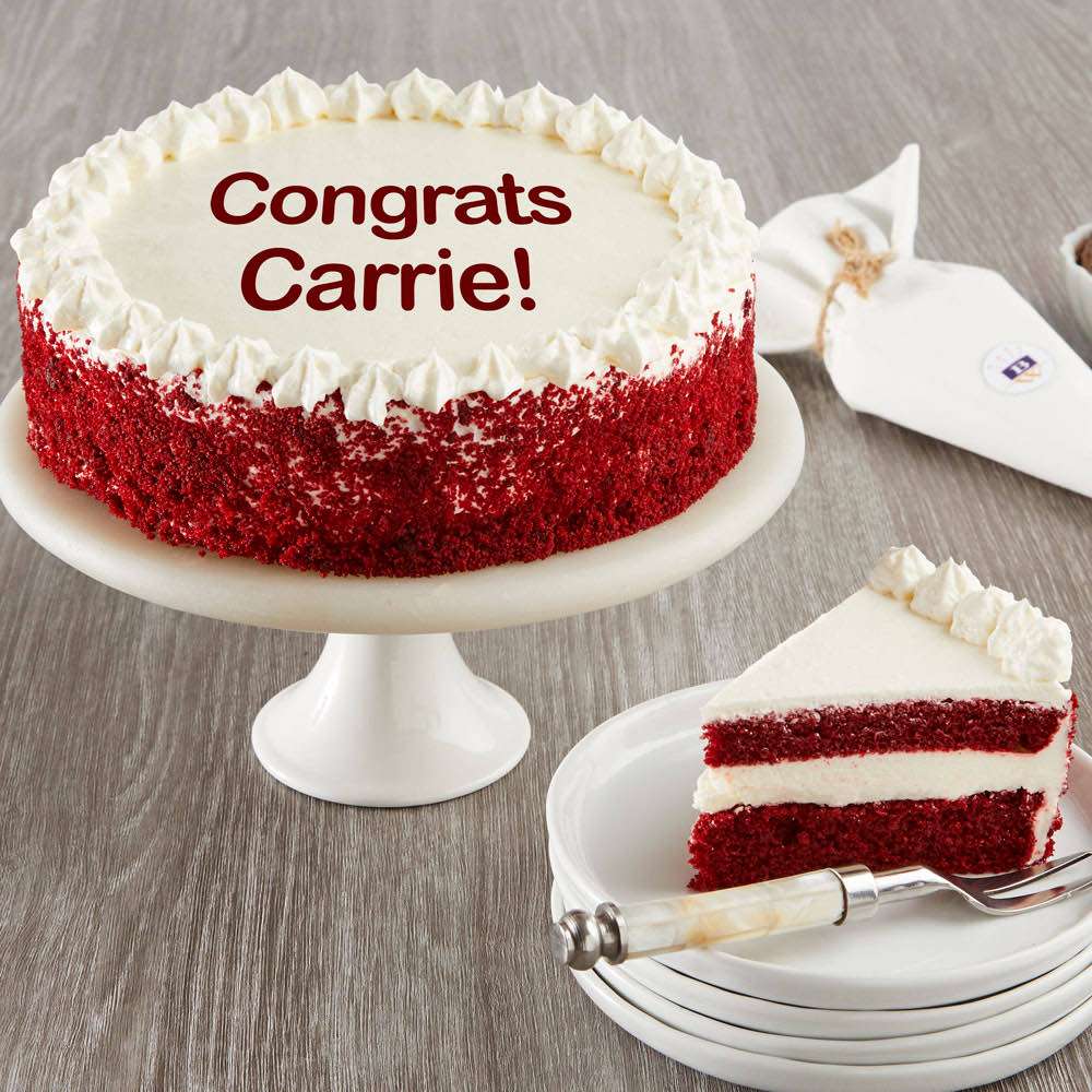 Image of Personalized Red Velvet Chocolate Cake