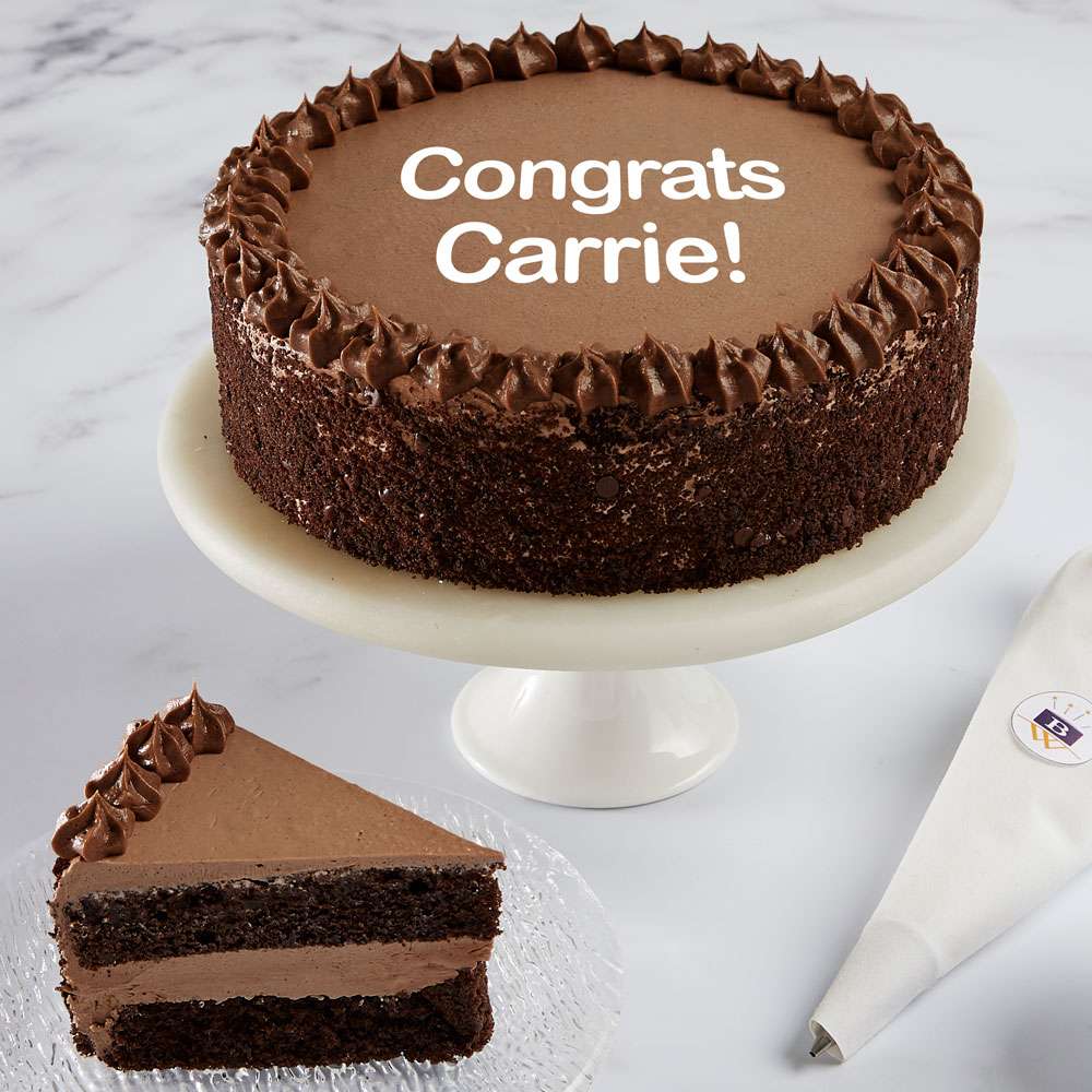 Image of Personalized Double Chocolate Cake