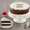 Wide View Image Personalized Chocolate and Vanilla Cake