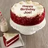 Wide View Image Personalized 10-inch Red Velvet Cake