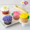 Wide View Image JUMBO Flower Cupcakes