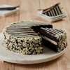 Wide View Image Black and White Mousse Cake