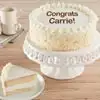 Wide View Image Personalized Vanilla Cake